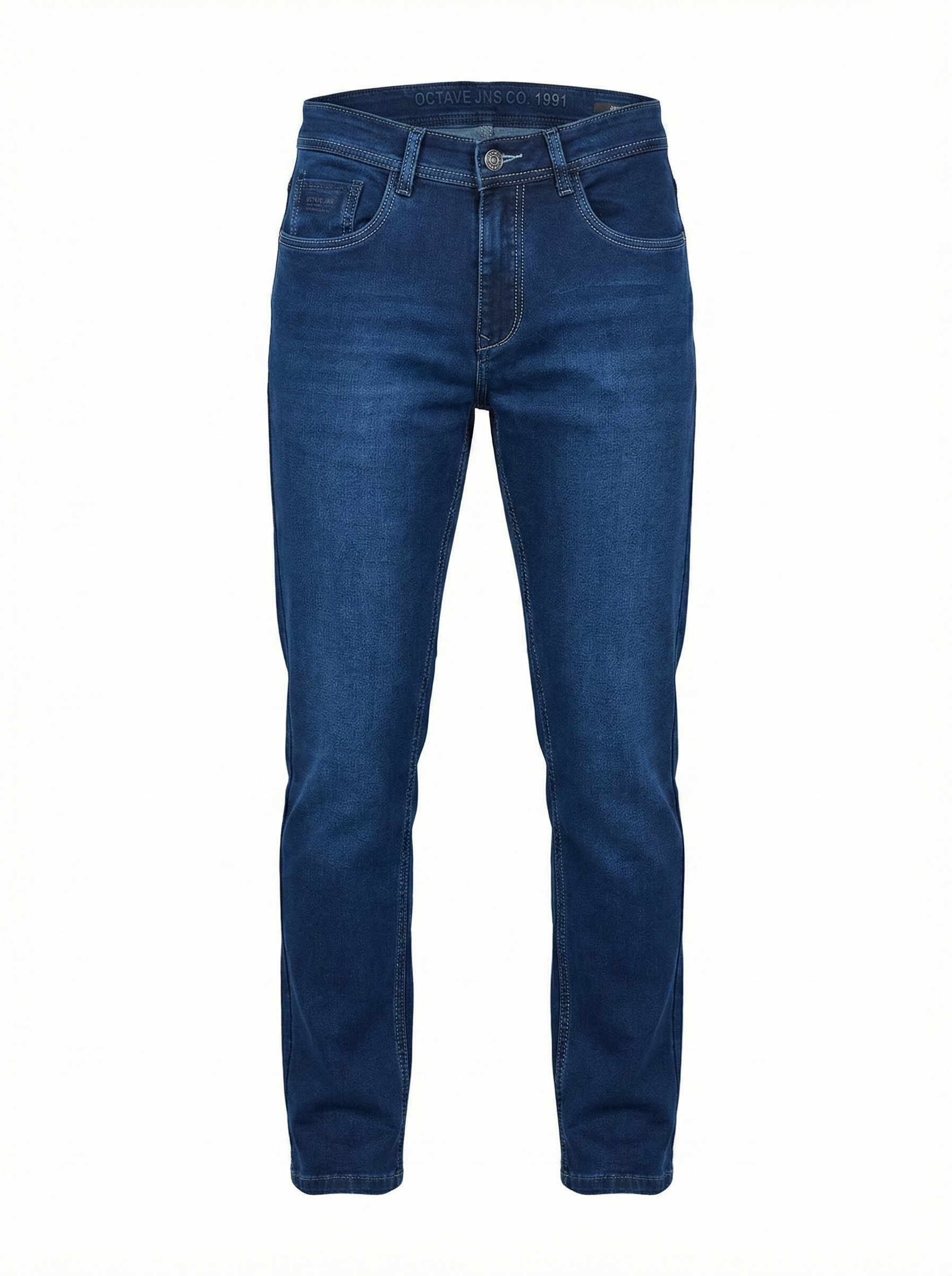 Men Regular Fit Mid-Rise Light Fade Stretchable Jeans