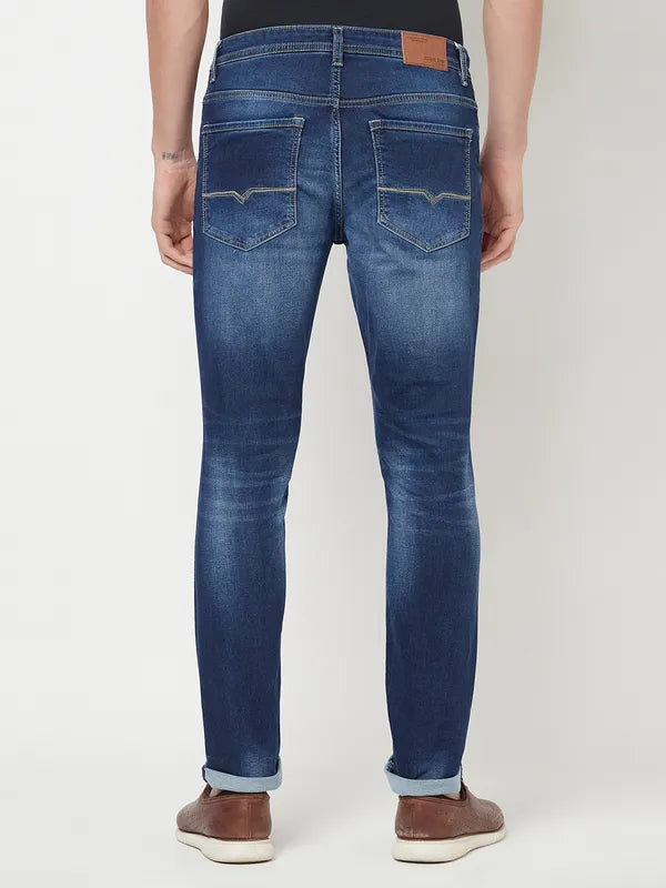 Octave Men Blue Heavy Fade Cotton Stretchable Jeans
