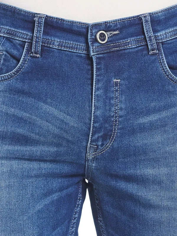 Octave Men Blue Light Fade Mid-Rise Jeans