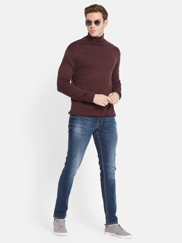 Men Blue Light Fade Stretchable Jeans