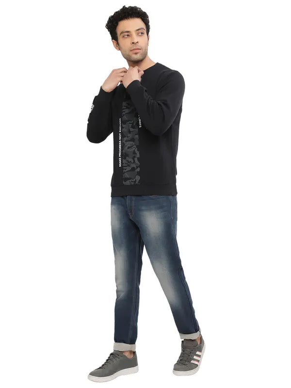 Octave Men Navy Blue Heavy Fade Stretchable Jeans