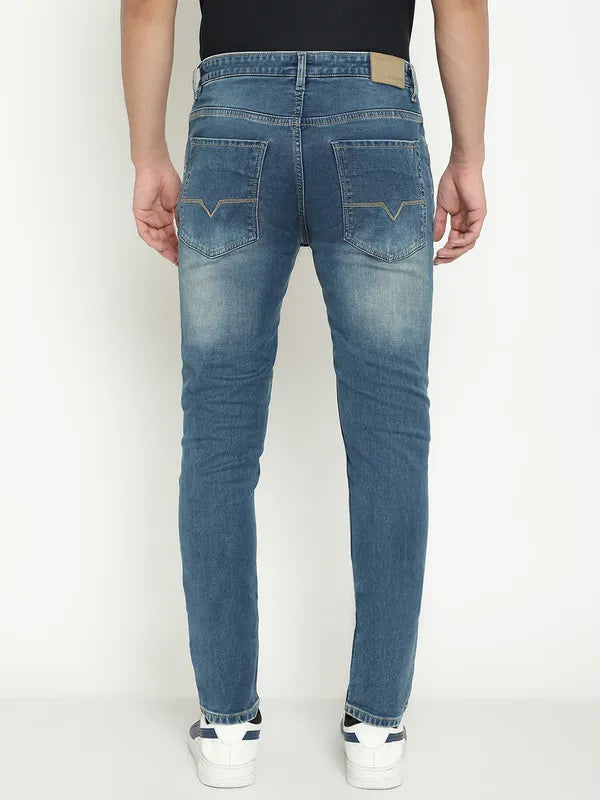 Octave Men Regular Fit Heavy Fade Stretchable Cotton Jeans