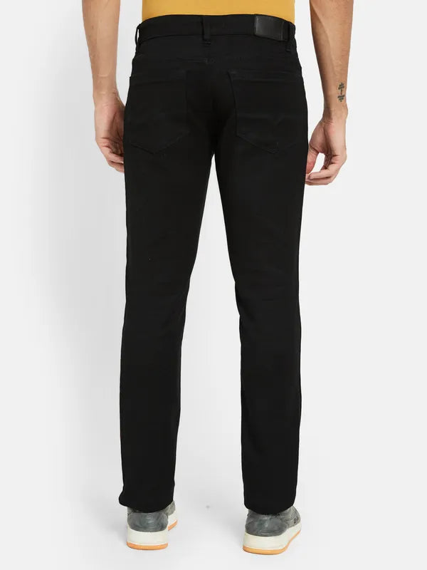 Octave Men Regular Fit Low Distress Cotton Stretchable Jeans