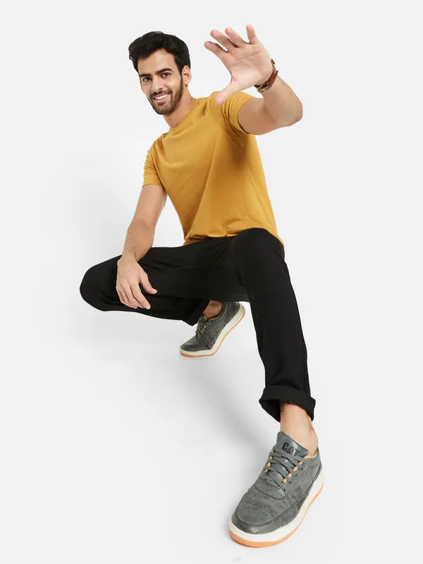 Octave Men Regular Fit Low Distress Cotton Stretchable Jeans