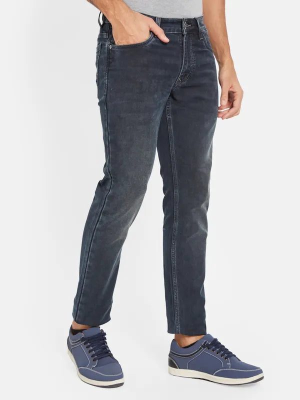 Octave Men Black Stretchable Jeans