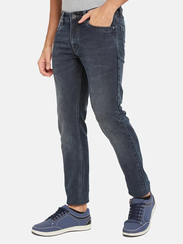 Octave Men Black Stretchable Jeans