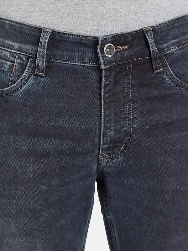 Octave Men Black Stretchable Jeans