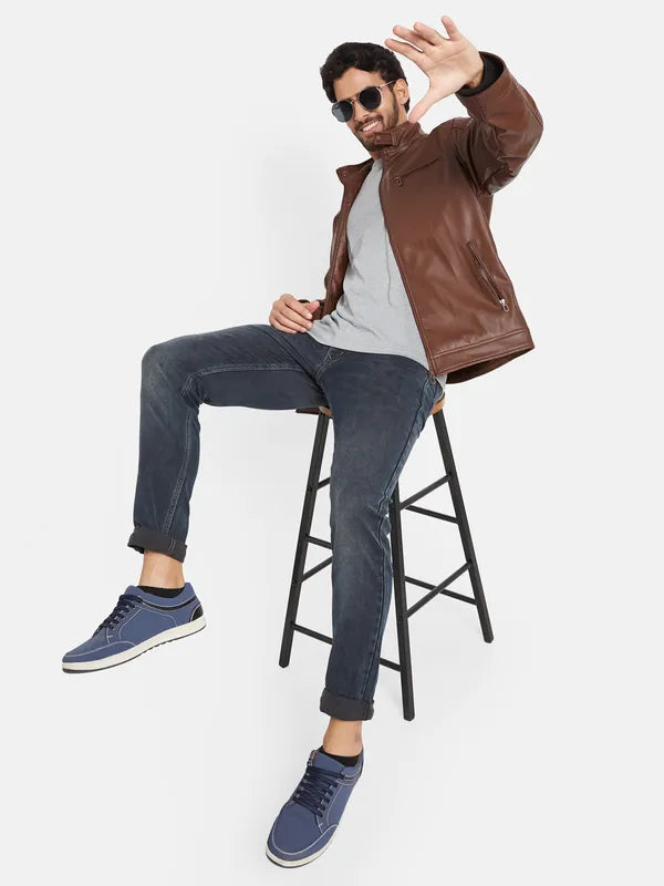 Octave Men Black Stretchable Jeans