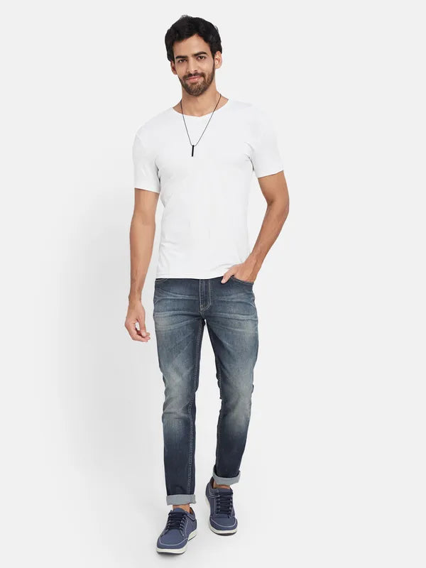 Octave Men Skinny Fit Heavy Fade Comfort Jeans