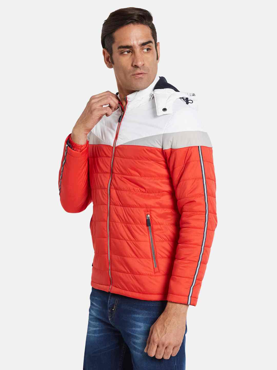 METTLE Men Colourblocked Jacket