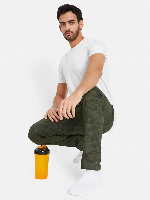 Octave Men Camouflage Printed Cotton Track Pants