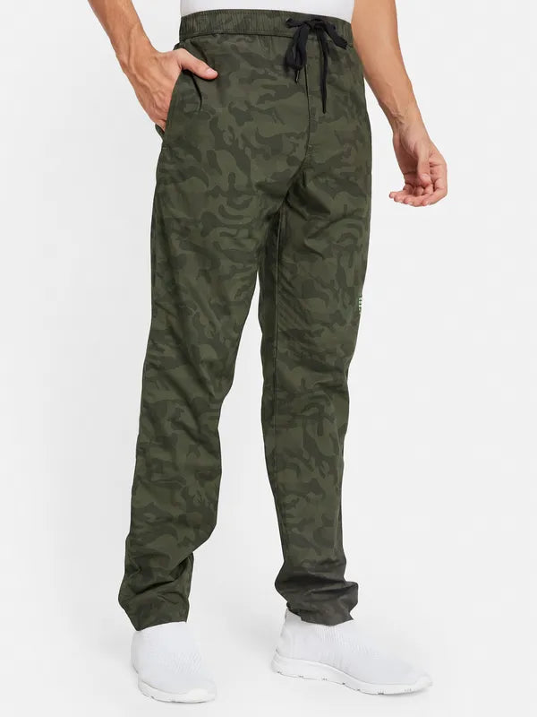 Octave Men Camouflage Printed Cotton Track Pants