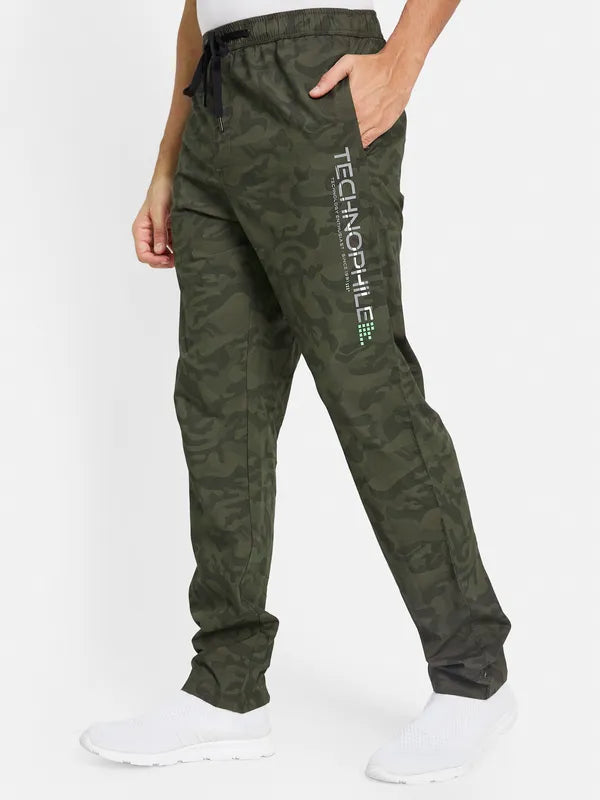 Octave Men Camouflage Printed Cotton Track Pants