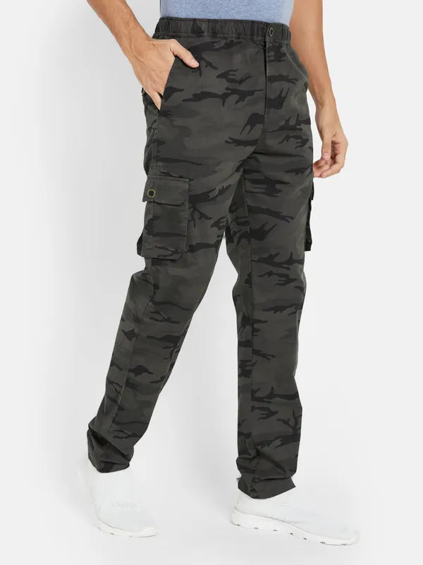 Octave Men Camouflage Printed Cotton Track Pant