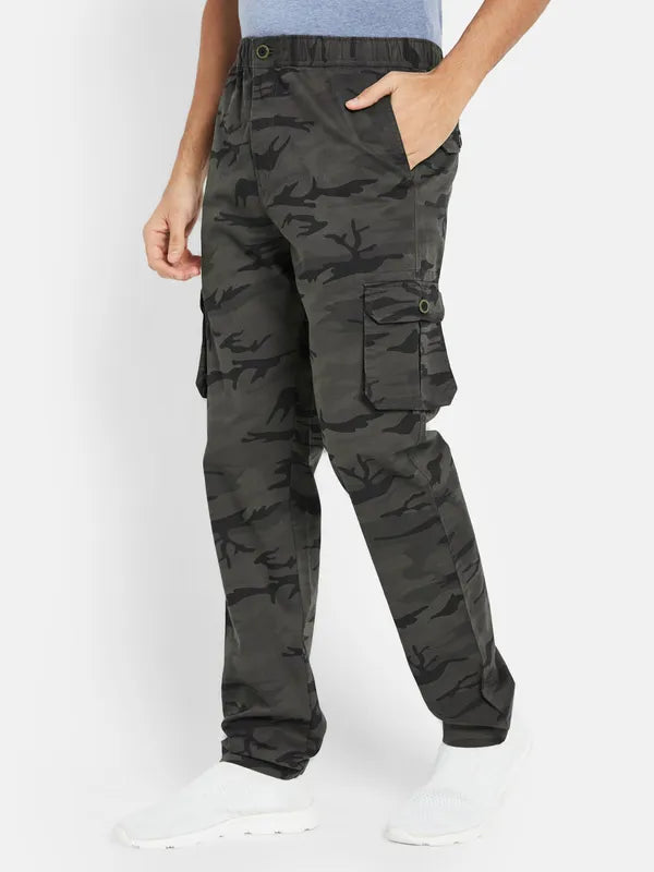Octave Men Camouflage Printed Cotton Track Pant