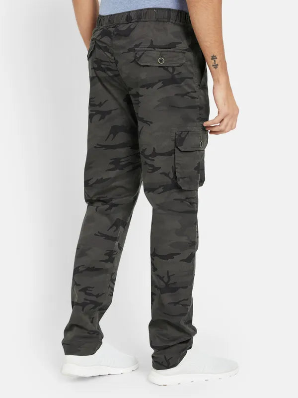 Octave Men Camouflage Printed Cotton Track Pant