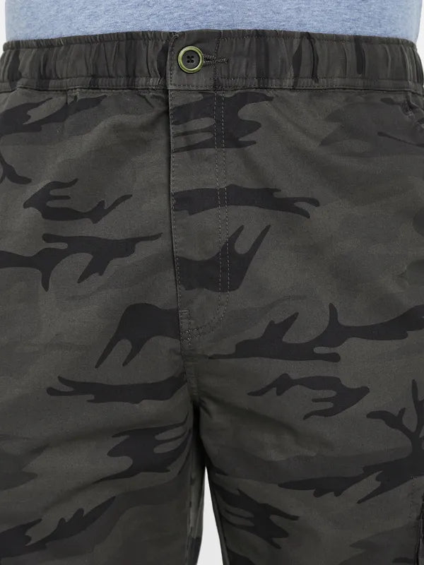 Octave Men Camouflage Printed Cotton Track Pant