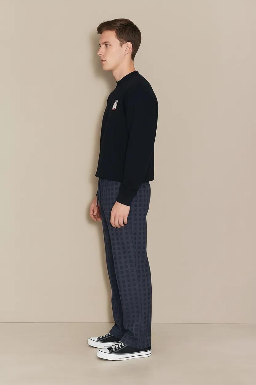 Men Cotton Mid Rise Track Pants