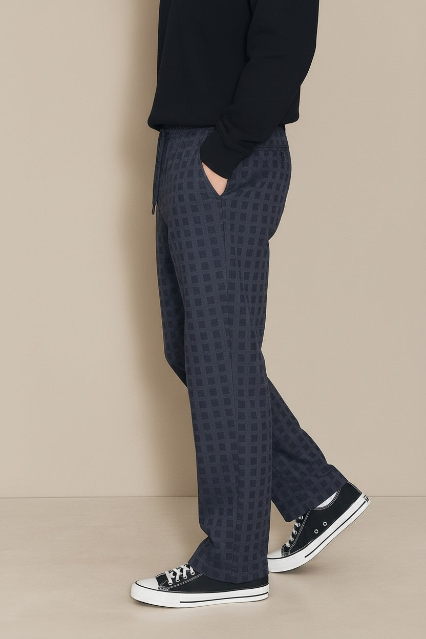 Men Cotton Mid Rise Track Pants
