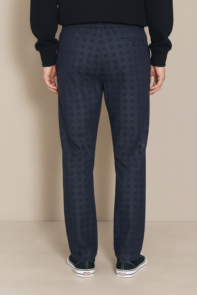 Men Cotton Mid Rise Track Pants