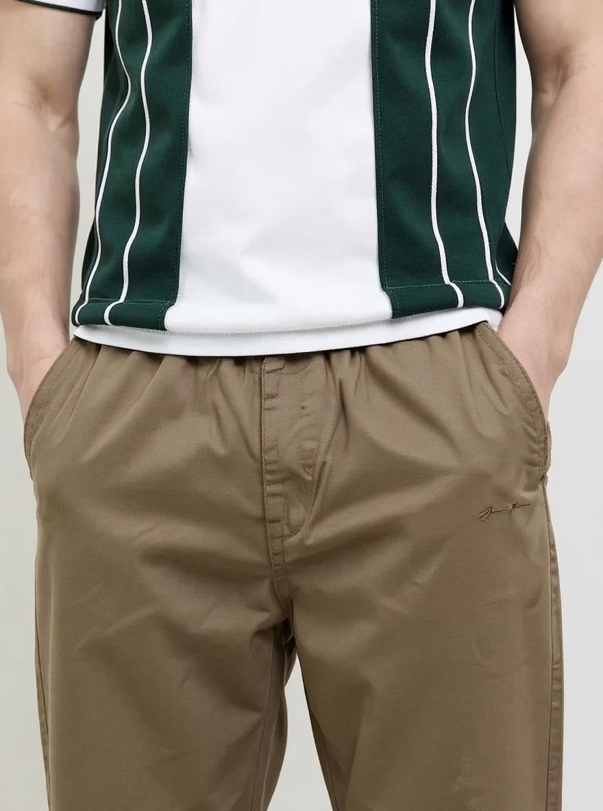 Men Regular Fit Brand Logo Training Track Pants