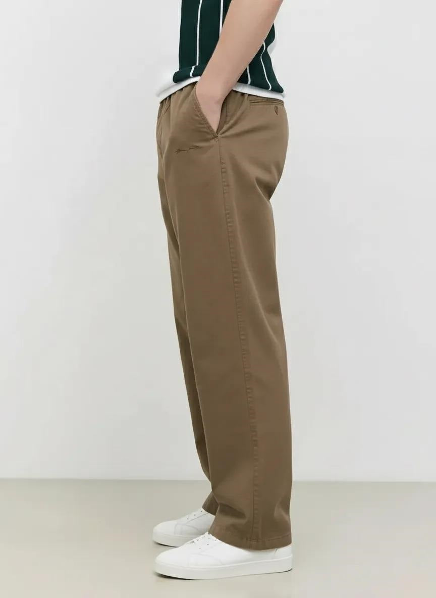 Men Regular Fit Brand Logo Training Track Pants