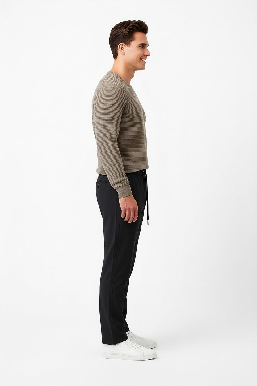 Men Cotton Mid Rise Track Pants