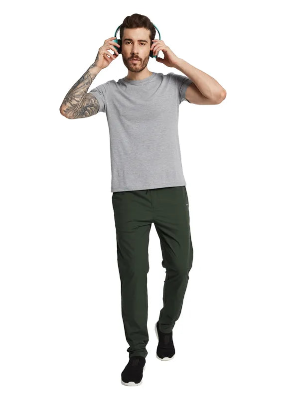 Octave Men Solid Regular Fit Mid-Rise Cotton Regular Track Pants