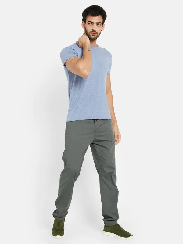 Octave Men Mid-Rise Cotton Track Pants