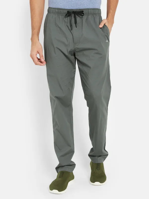 Octave Men Mid-Rise Cotton Track Pants