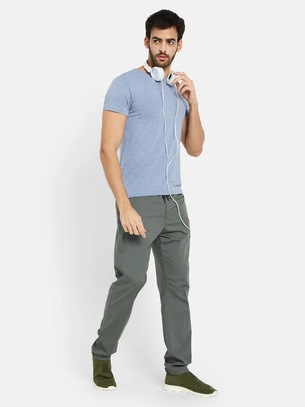 Octave Men Mid-Rise Cotton Track Pants