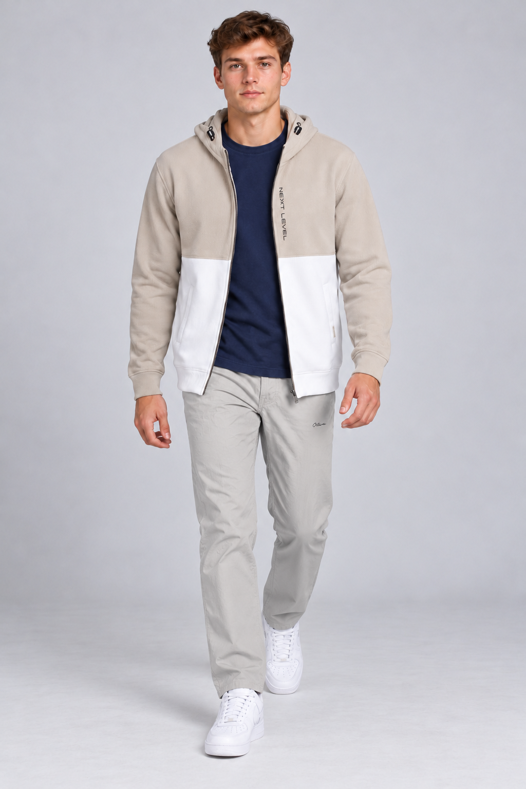 Men’s Regular Fit Cotton Woven Lower – Silver