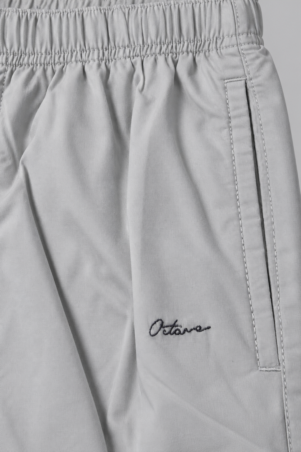 Men’s Regular Fit Cotton Woven Lower – Silver