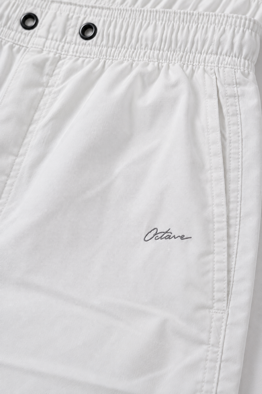 Men’s Poplin Sage Lower in White Colour – Regular Fit Woven Casual Pants