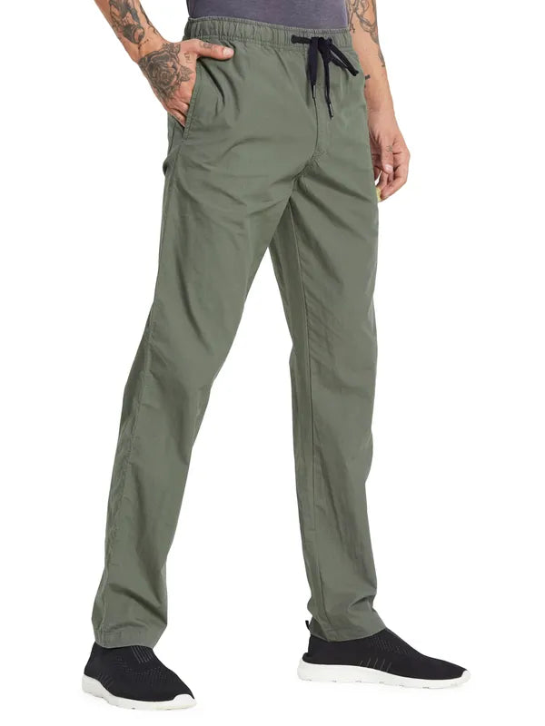 Octave Men Mid-Rise Cotton Track Pants