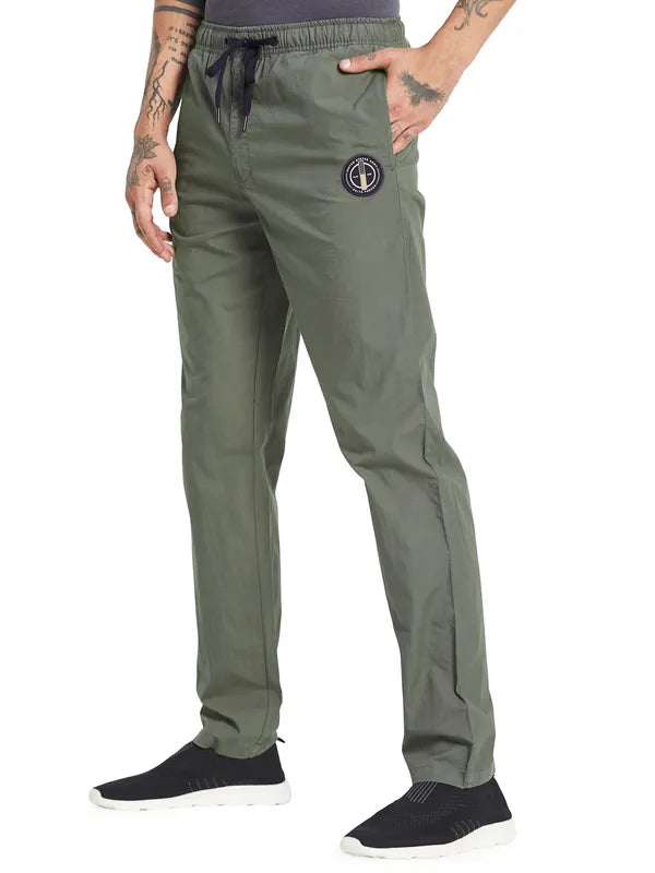 Octave Men Mid-Rise Cotton Track Pants