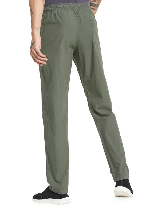 Octave Men Mid-Rise Cotton Track Pants