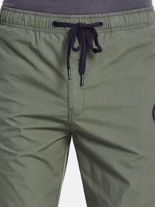 Octave Men Mid-Rise Cotton Track Pants