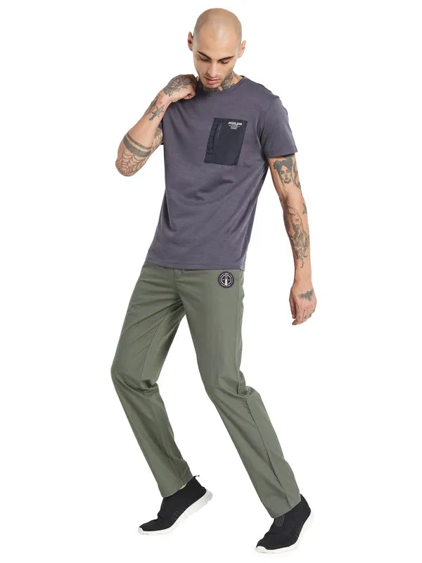 Octave Men Mid-Rise Cotton Track Pants