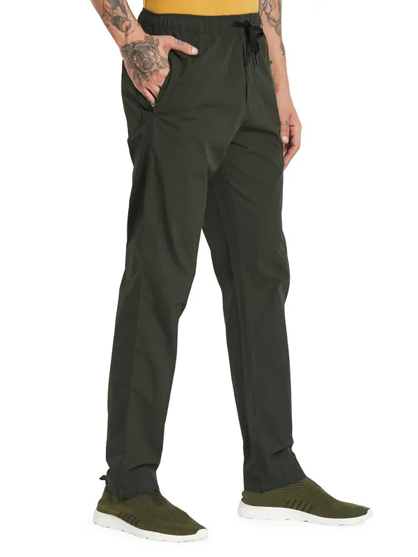 Octave Men Mid-Rise Cotton Training Track Pants
