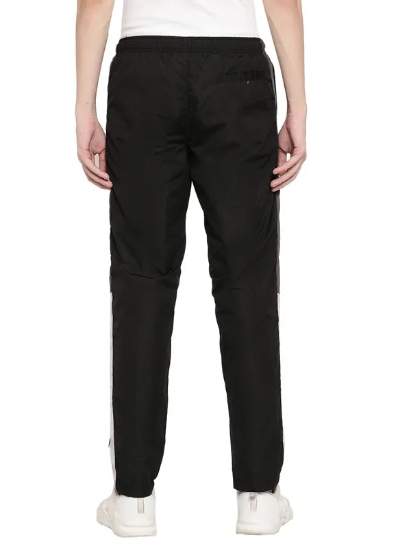 Octave Men Black Cotton Track Pants