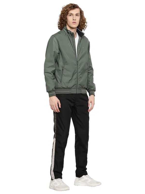 Octave Men Black Cotton Track Pants