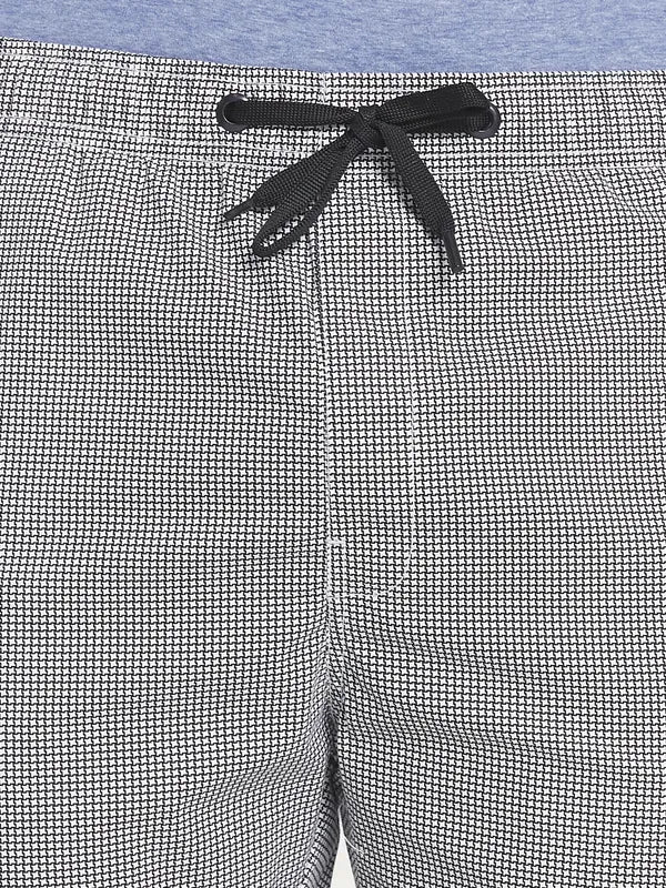 Men Grey Printed Cotton Track Pants