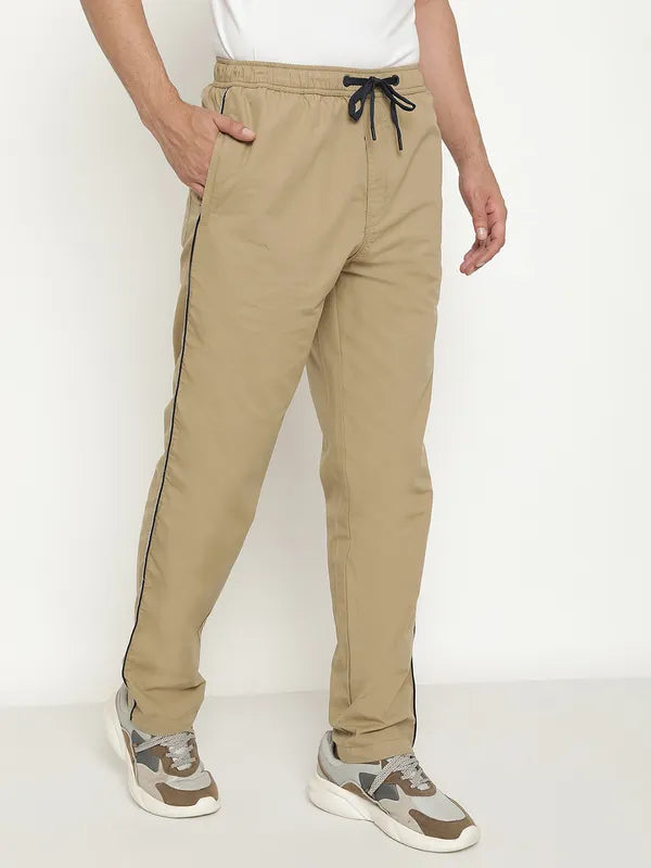 Octave Men Mid-Rise Cotton Track Pants