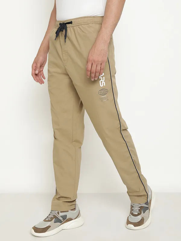 Octave Men Mid-Rise Cotton Track Pants
