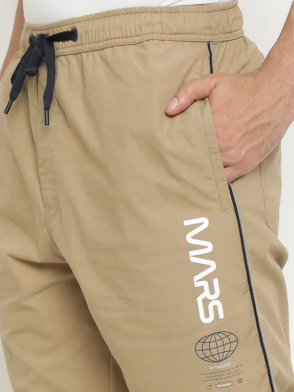 Octave Men Mid-Rise Cotton Track Pants