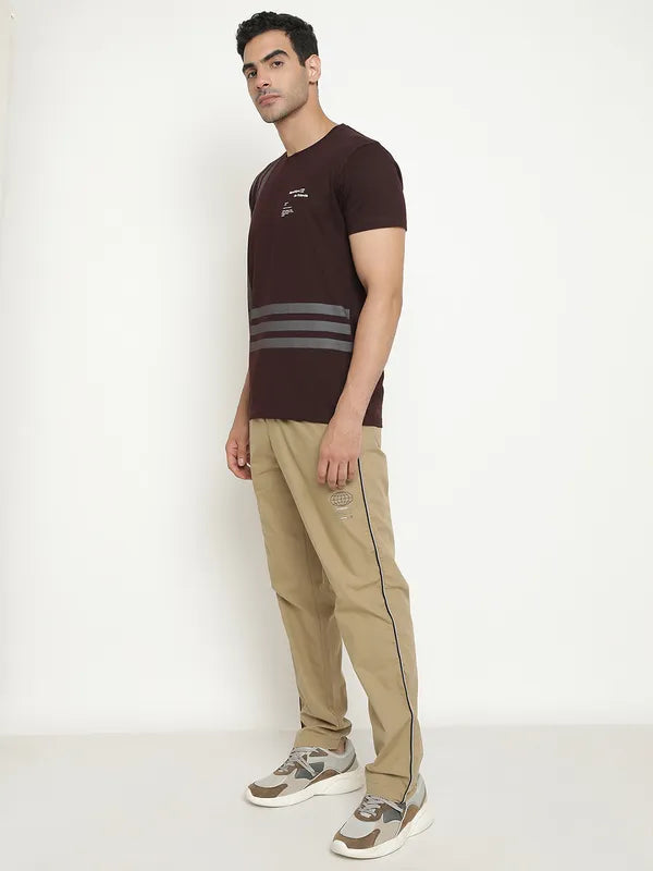 Octave Men Mid-Rise Cotton Track Pants