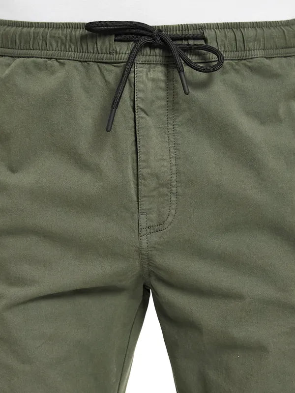 Octave Men Mid-Rise Cotton Track Pants