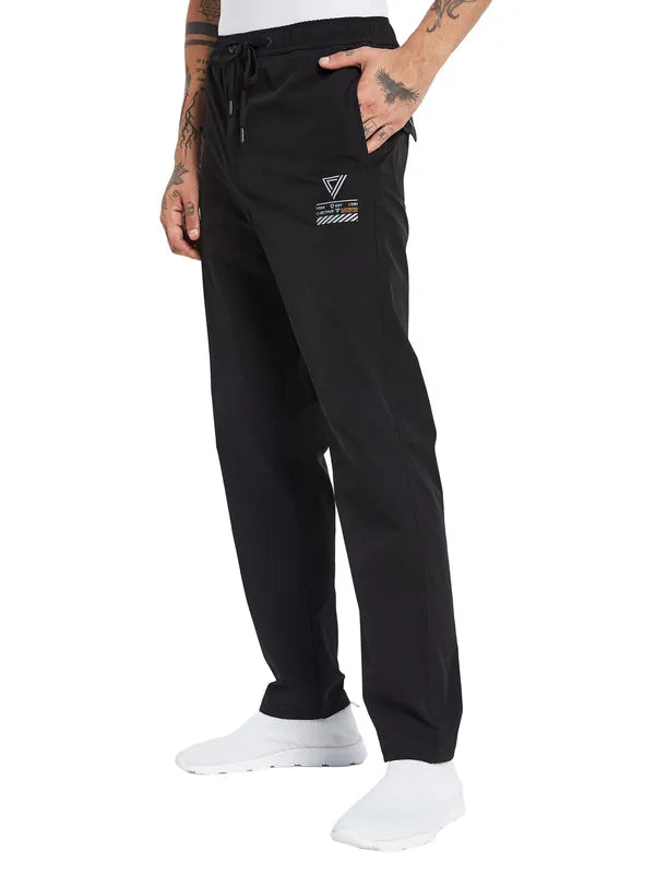Octave Men Logo Printed Cotton Track Pants
