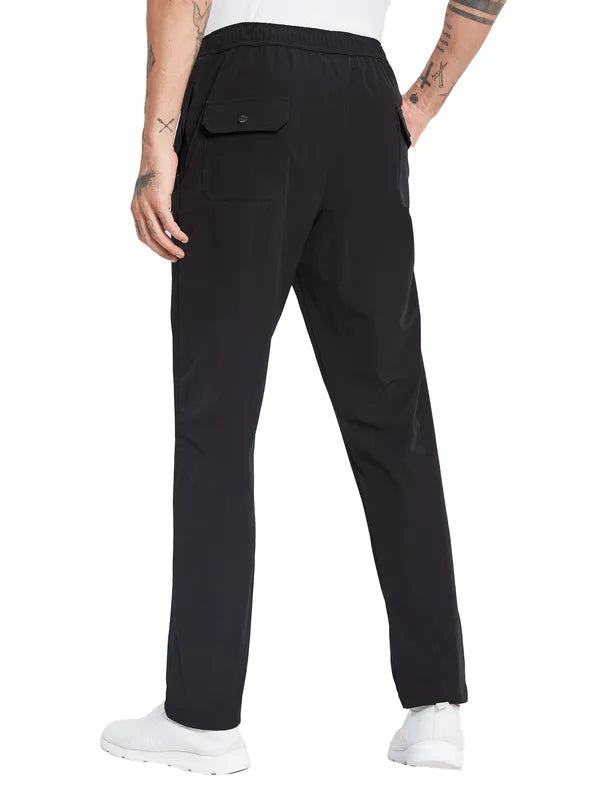 Octave Men Logo Printed Cotton Track Pants